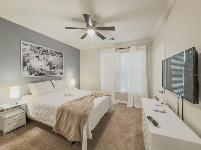 8000 Tuscany Way Unit 4405, Davenport, FL 33896 - carpeted bedroom featuring ornamental molding and a ceiling fan