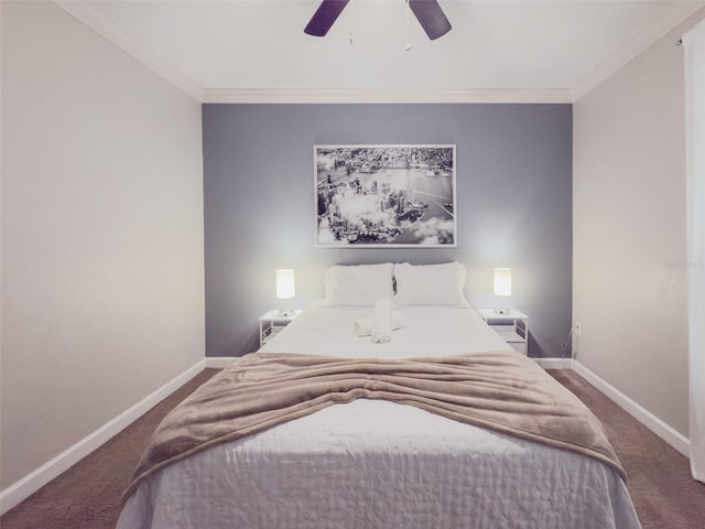 8000 Tuscany Way Unit 4405, Davenport, FL 33896 - bedroom featuring ornamental molding, carpet flooring, and a ceiling fan
