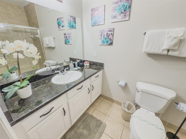 8000 Tuscany Way Unit 4405, Davenport, FL 33896 - bathroom featuring vanity, a stall shower, and tile patterned flooring