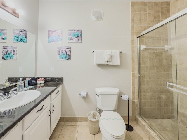 8000 Tuscany Way Unit 4405, Davenport, FL 33896 - full bathroom featuring vanity, tile patterned flooring, and a stall shower