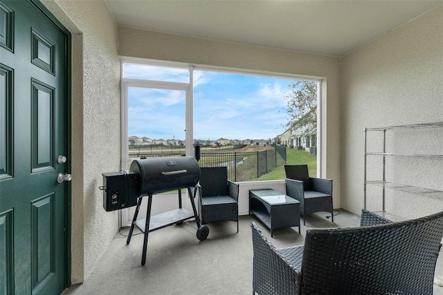 view of sunroom / solarium