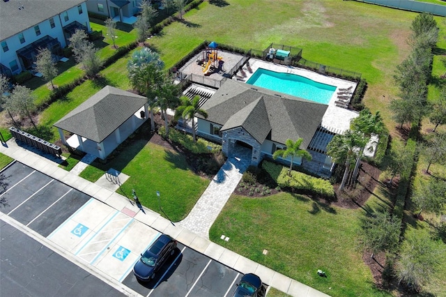 birds eye view of property