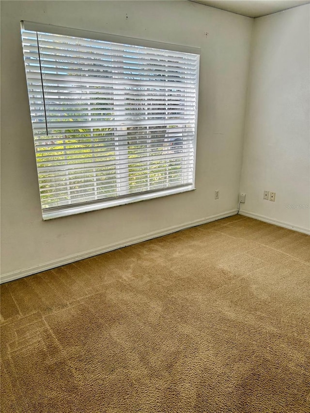 view of carpeted empty room