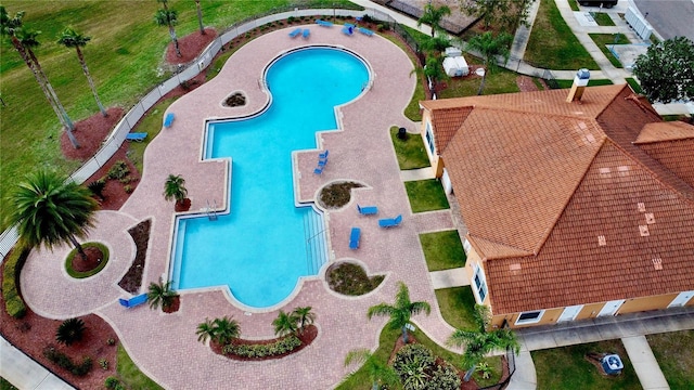 view of pool