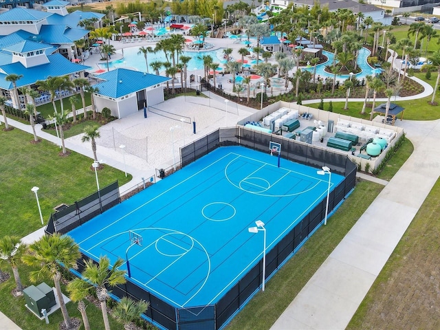 view of basketball court