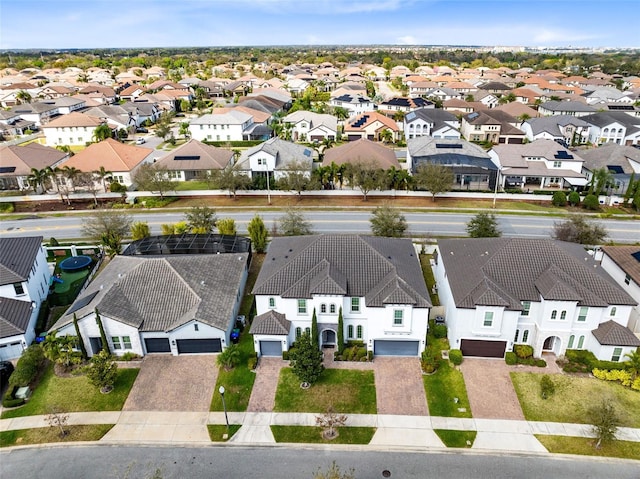 drone / aerial view featuring a residential view