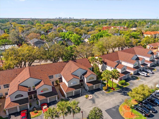 aerial view featuring a residential view