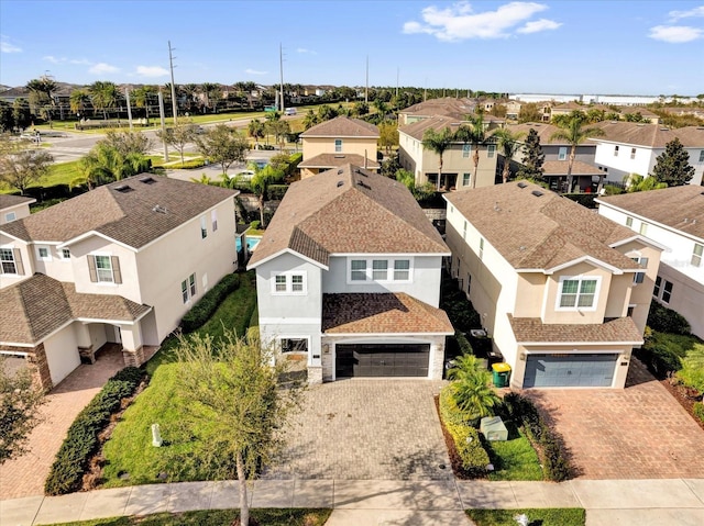 drone / aerial view featuring a residential view