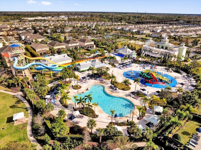 bird's eye view featuring a residential view