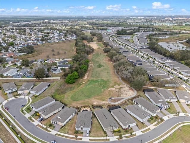 aerial view featuring a residential view