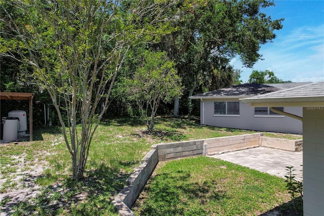 view of yard featuring a patio area