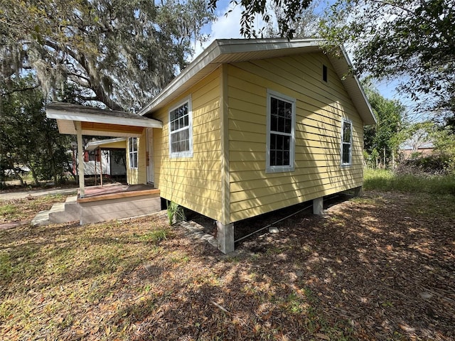 view of side of home