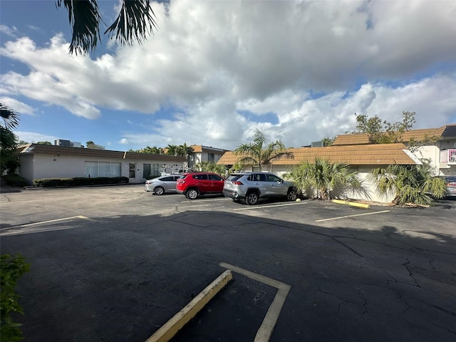 view of uncovered parking lot