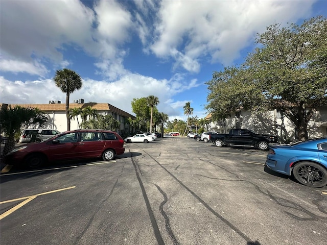 view of uncovered parking lot