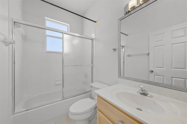 1203 Gatwick Loop, Lake Mary, FL 32746 - bathroom with toilet, vanity, and shower / bath combination with glass door