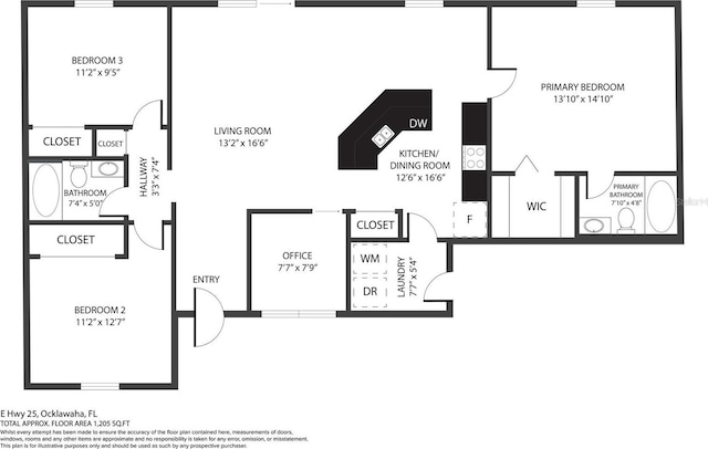 25 Maple Crse, Ocklawaha, FL 32179 - view of property floor plan