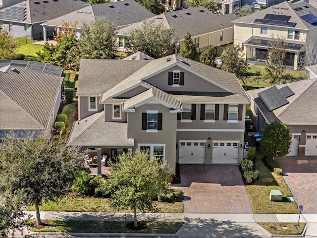 birds eye view of property featuring a residential view