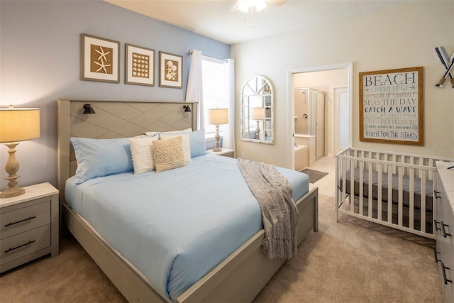 3432 Lilac Way, Davenport, FL 33897 - bedroom featuring light carpet and connected bathroom