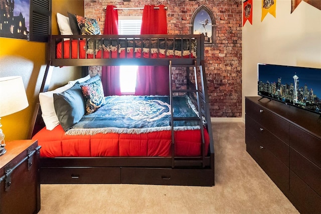3432 Lilac Way, Davenport, FL 33897 - carpeted bedroom with brick wall