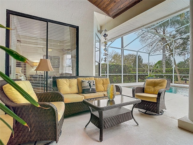 view of sunroom / solarium