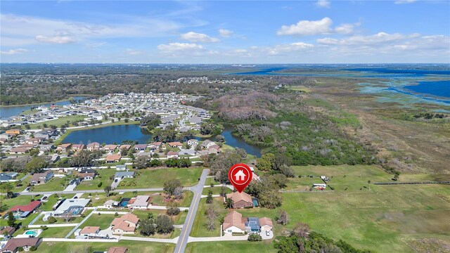 2825 Lake Tohopekaliga Blvd, Kissimmee, FL 34746 - drone / aerial view featuring a residential view and a water view