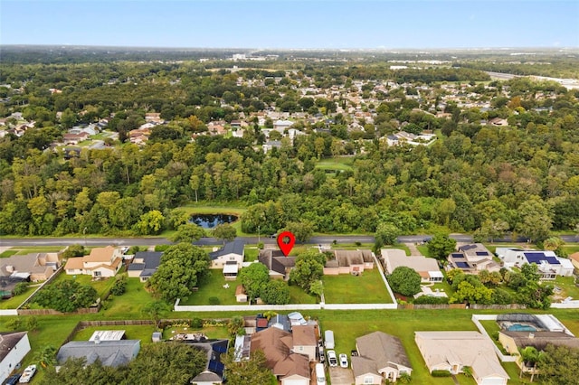 drone / aerial view featuring a residential view