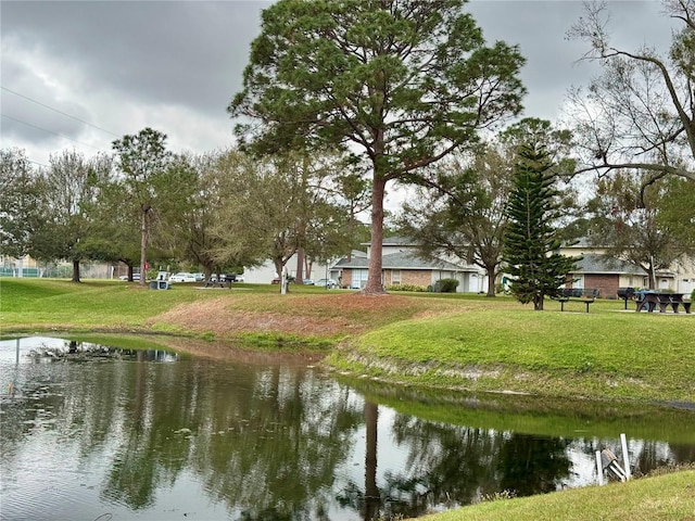 view of water feature