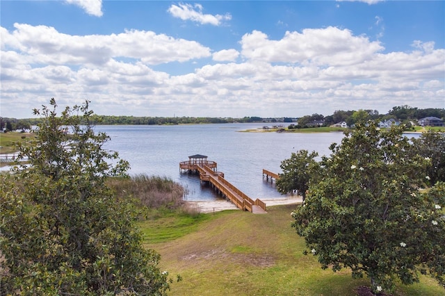 13221 Fountainbleau Dr, Clermont, FL 34711 - dock with a water view