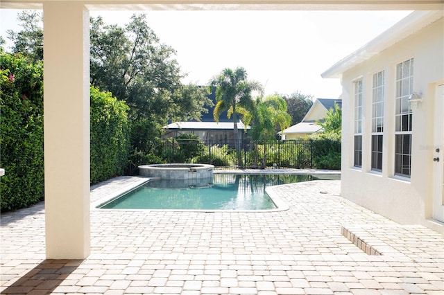 11474 Claymont Cir, Windermere, FL 34786 - view of pool featuring a patio and a pool with connected hot tub