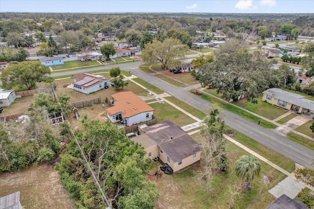 bird's eye view with a residential view