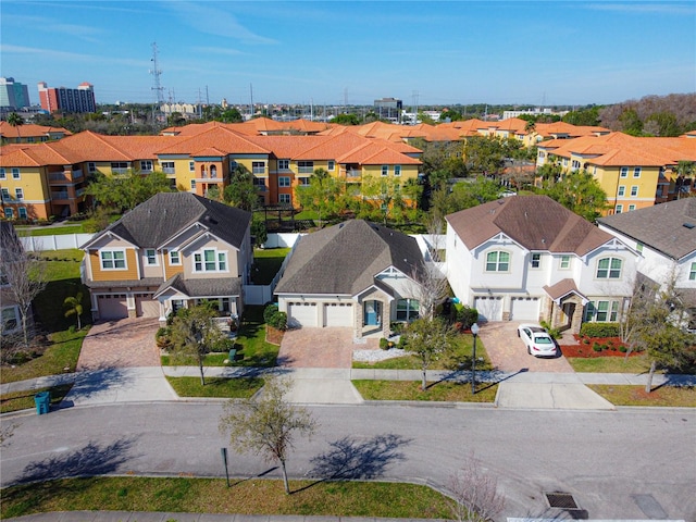 bird's eye view featuring a residential view