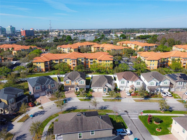 aerial view featuring a residential view