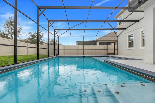 1472 Rushing Rapids Way, Winter Springs, FL 32708 - view of pool featuring a fenced backyard and glass enclosure
