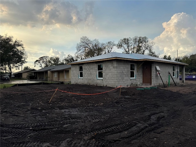 view of front of home