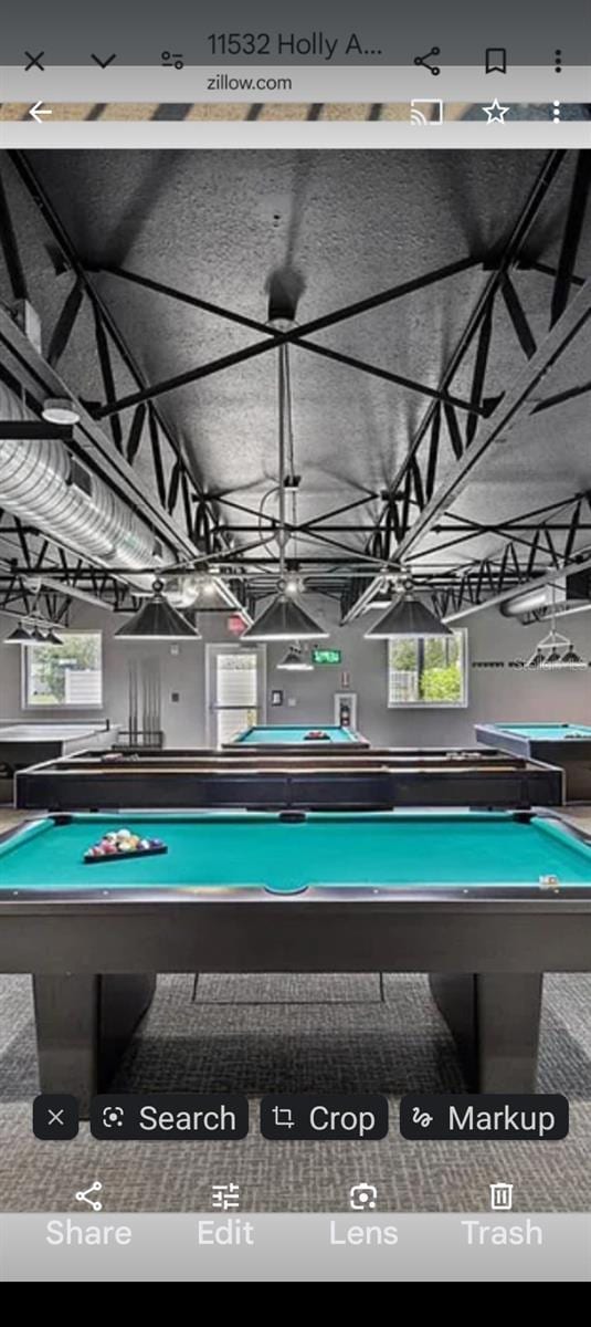 12209 Putter Green Ct, New Port Richey, FL 34654 - recreation room featuring billiards