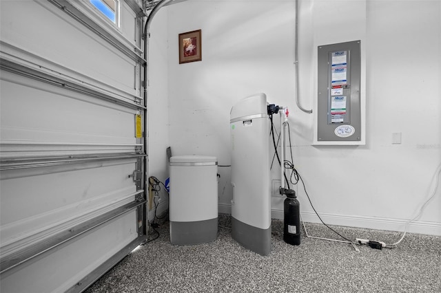 utility room featuring a garage