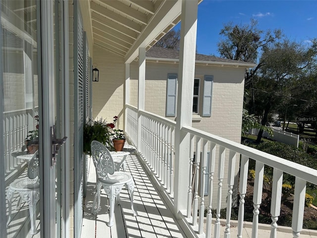 view of balcony