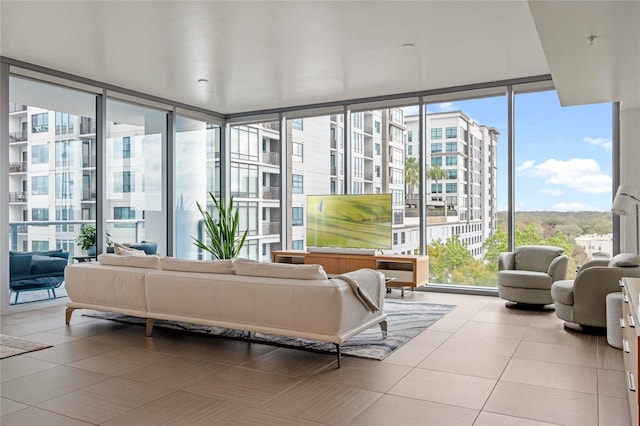 view of sunroom