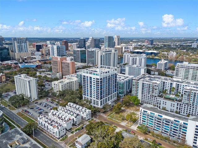 view of city with a water view