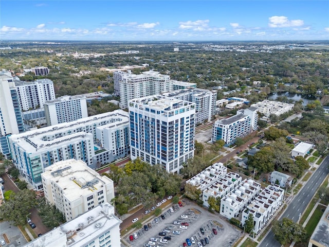 birds eye view of property featuring a view of city