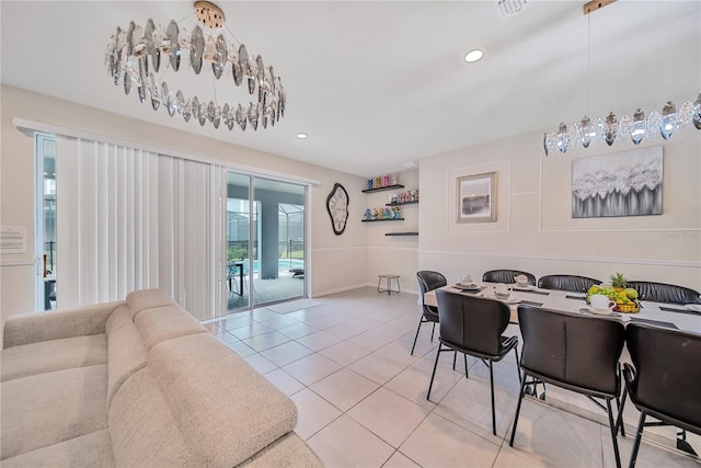 4149 Lana Ave, Davenport, FL 33897 - dining area featuring light tile patterned floors, recessed lighting, and baseboards