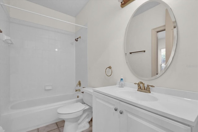 10616 Emerald Chase Dr, Orlando, FL 32836 - bathroom with tile patterned flooring, bathing tub / shower combination, vanity, and toilet