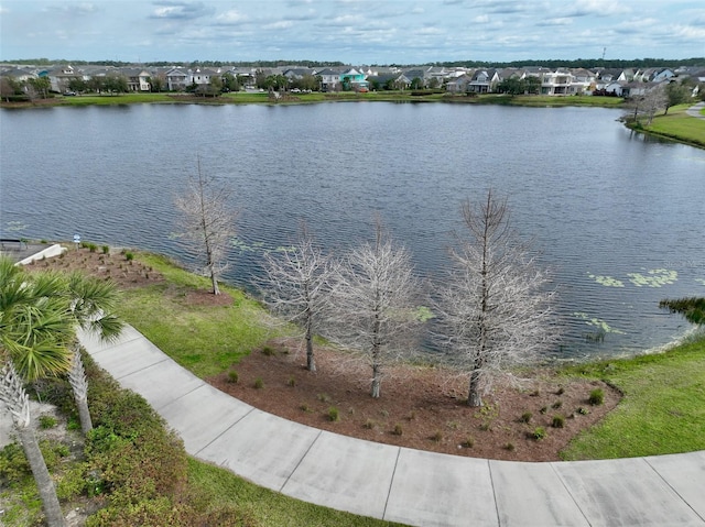 water view featuring a residential view