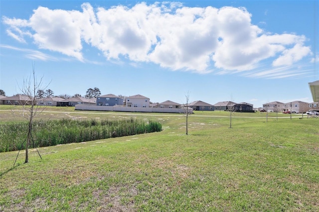 view of yard featuring a residential view