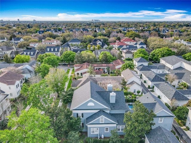 birds eye view of property featuring a residential view