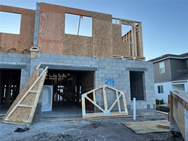 view of rear view of property