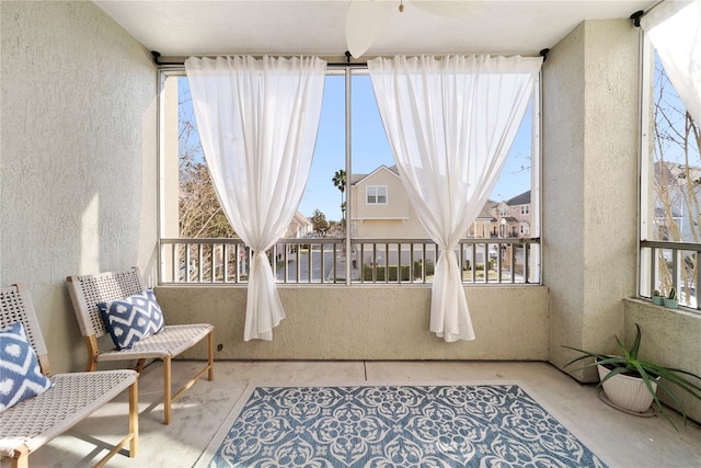 view of sunroom