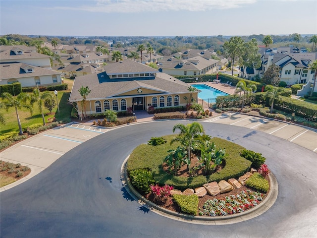 17437 Promenade Dr, Clermont, FL 34711 - aerial view of residential area with a pool area