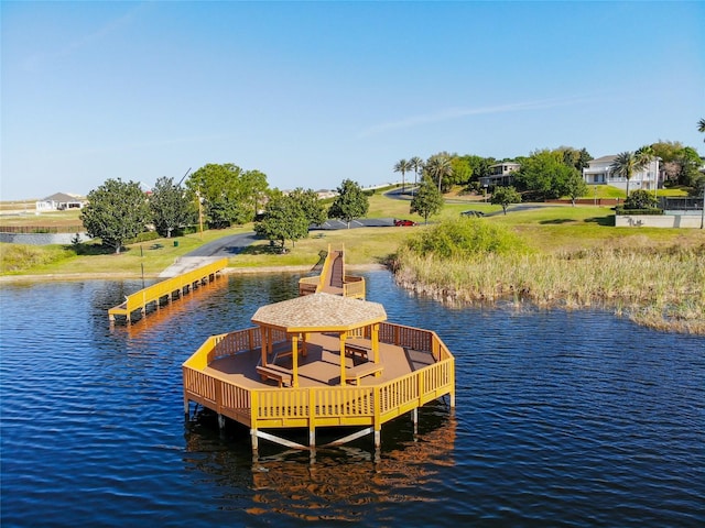 17437 Promenade Dr, Clermont, FL 34711 - dock with a water view