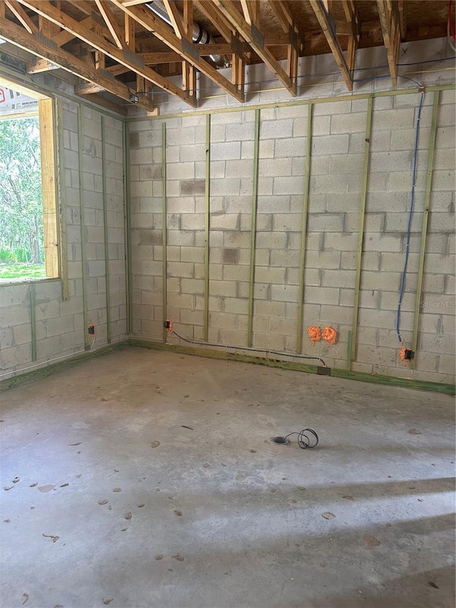 166 Hammock Preserve Loop, Winter Garden, FL 34787 - basement featuring concrete block wall